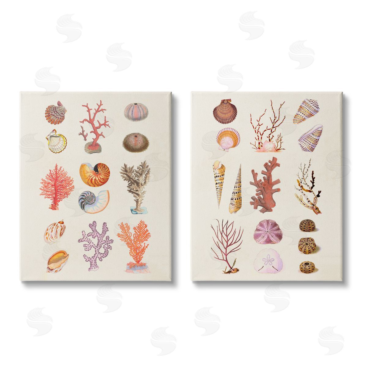 Vision Studio Varied Aquatic Sea Life Canvas Wall Art Print