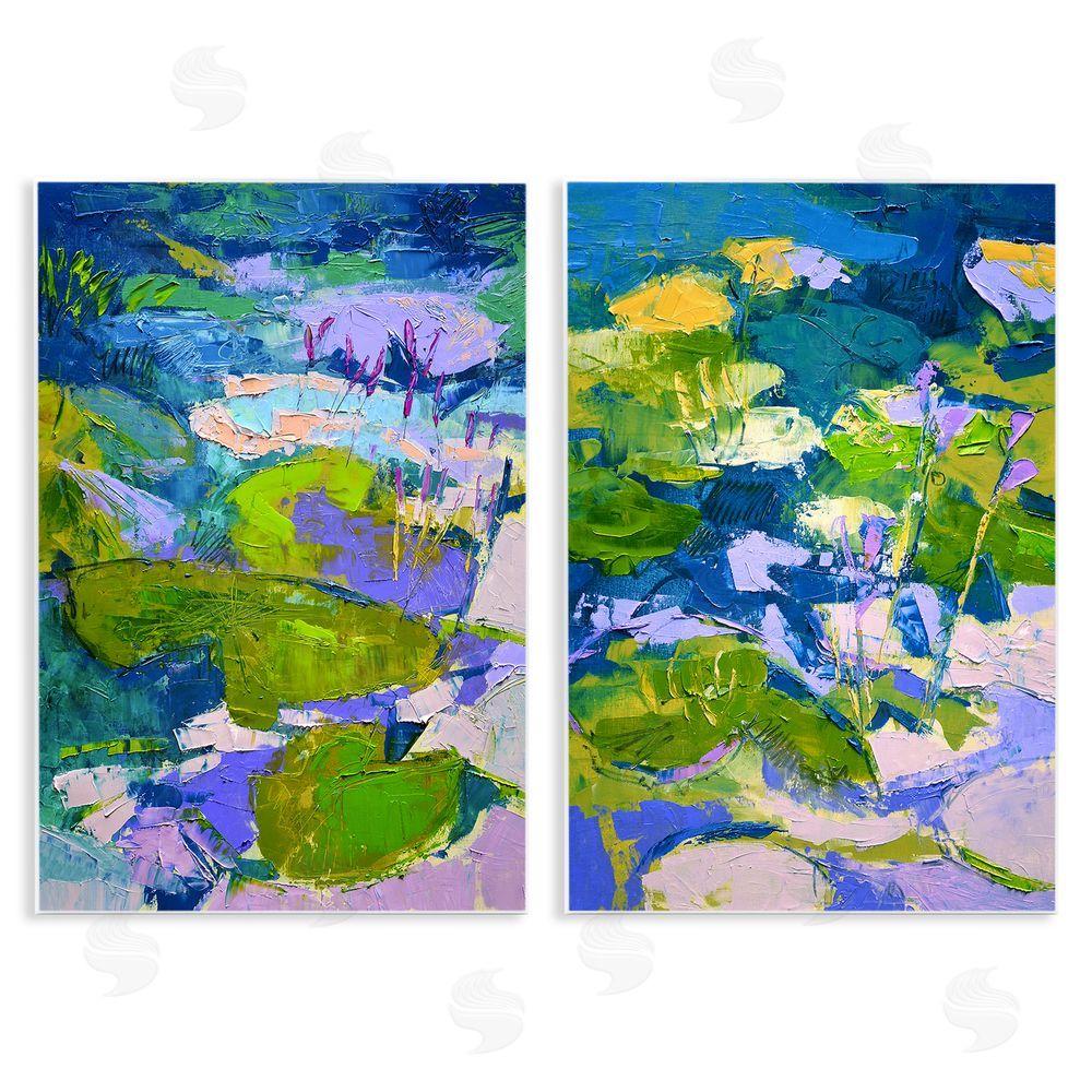 Dorothy Fagan Floating Lotus Blossom Pond Wooden Wall Plaque Art Print