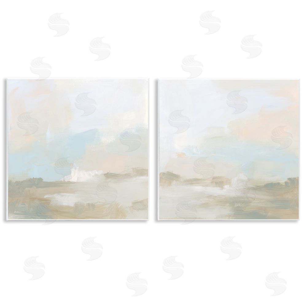 June Erica Vess Pastel Abstract Landscape Wooden Wall Plaque Art Print