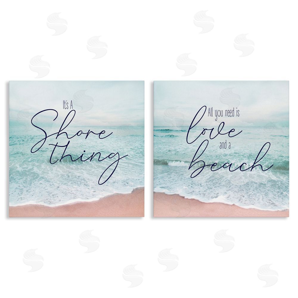 Natalie Carpentieri Soothing Beach Lover Phrases  Canvas Wall Art Print