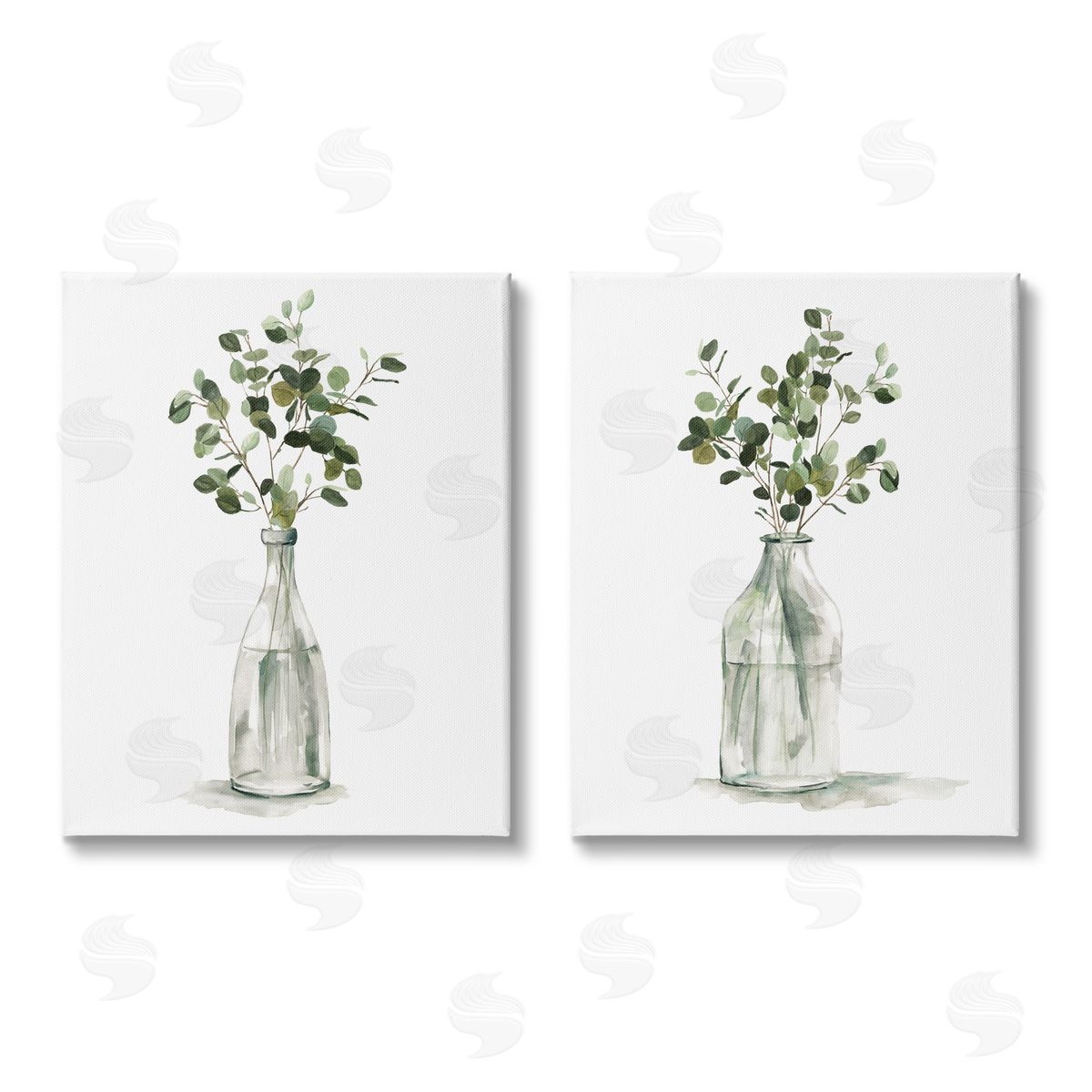 Carol Robinson Eucalyptus Herbal Bouquet Arrangement Canvas Wall Art Print