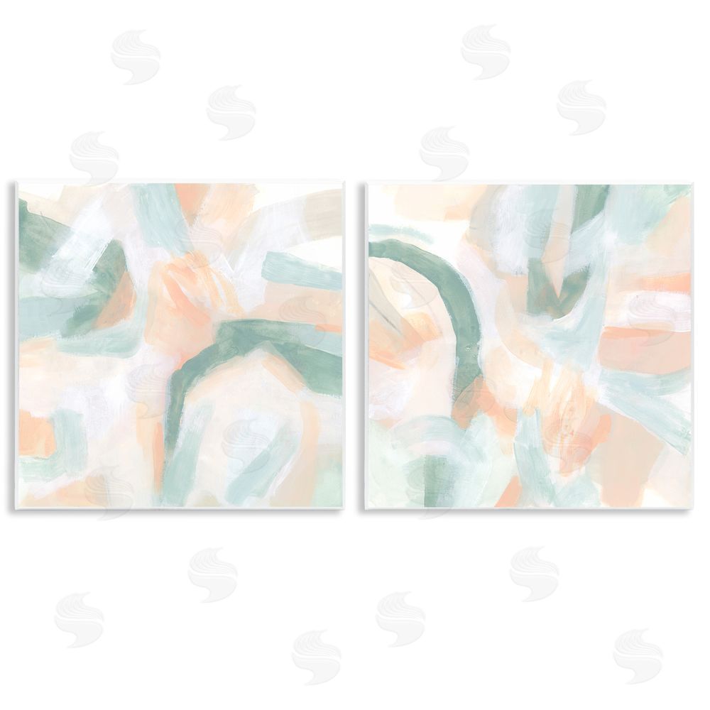 June Erica Vess Contemporary Pastel Collage Abstract Wooden Wall Plaque Art Print