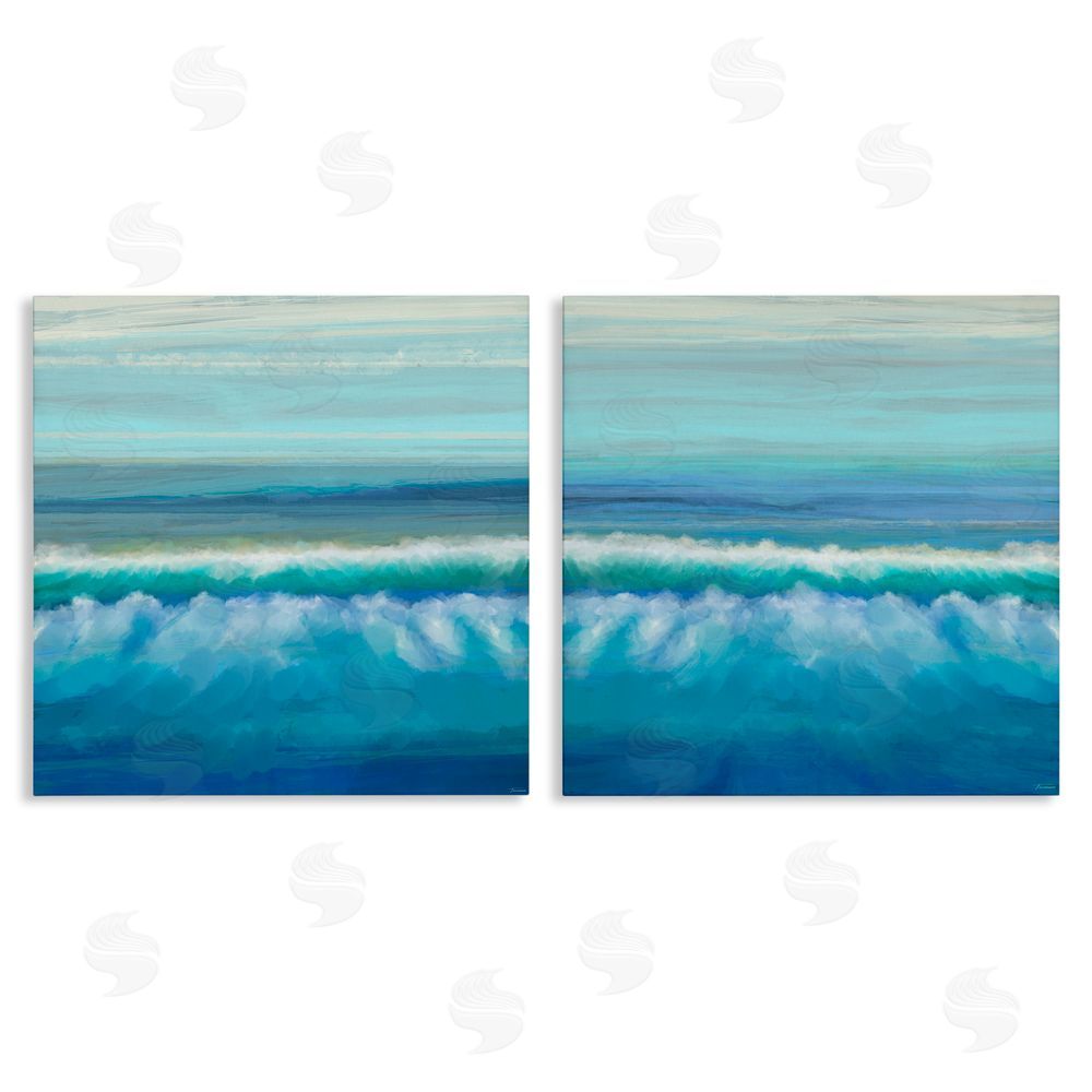 Michael Tienhaara Calming Sea Waves Ocean Foam Canvas Wall Art Print
