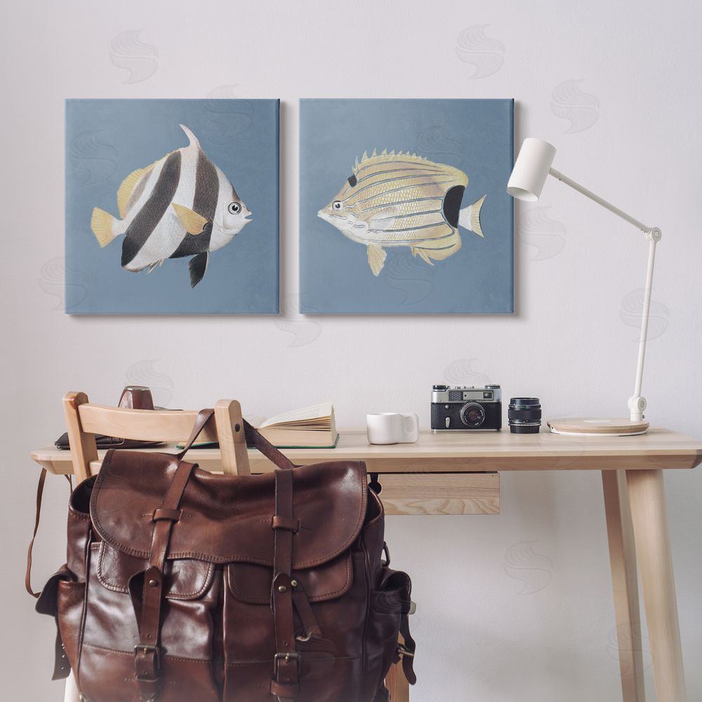 Piddix Marine Fish Underwater Sea Life Canvas Wall Art Print in Room