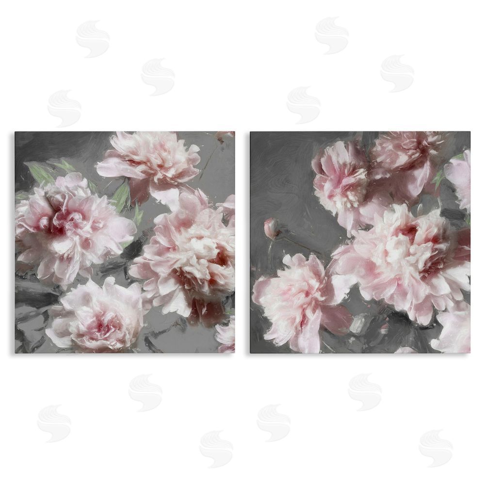 Shawna Sullivan Blooming Peony Petals Pink Nature Canvas Wall Art Print