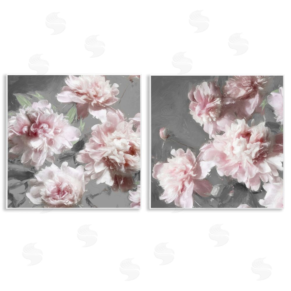 Shawna Sullivan Blooming Peony Petals Pink Nature Wooden Wall Plaque Art Print