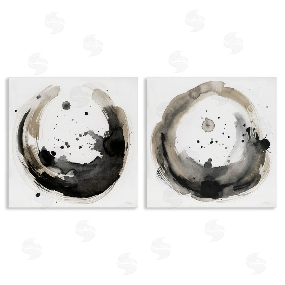 Stella Chang Urban Infinity Abstract Circles Painting Canvas Wall Art Print