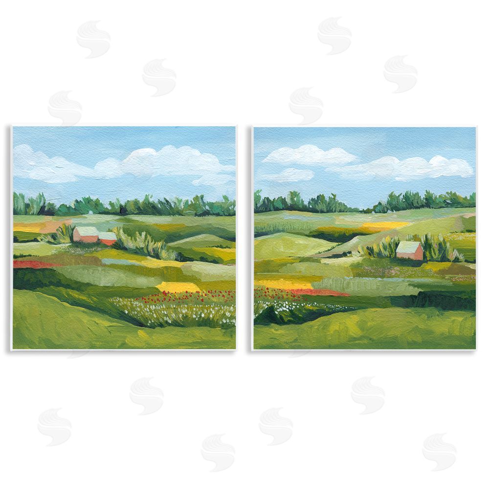 Grace Popp Rural Country Farm Pastures Wooden Wall Plaque Art Print