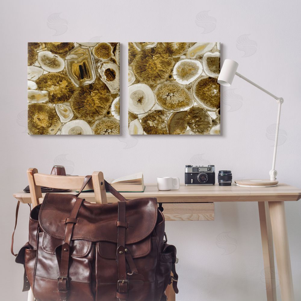 Danielle Carson Abstract Geodes Mineral Nature Canvas Wall Art Print in Room