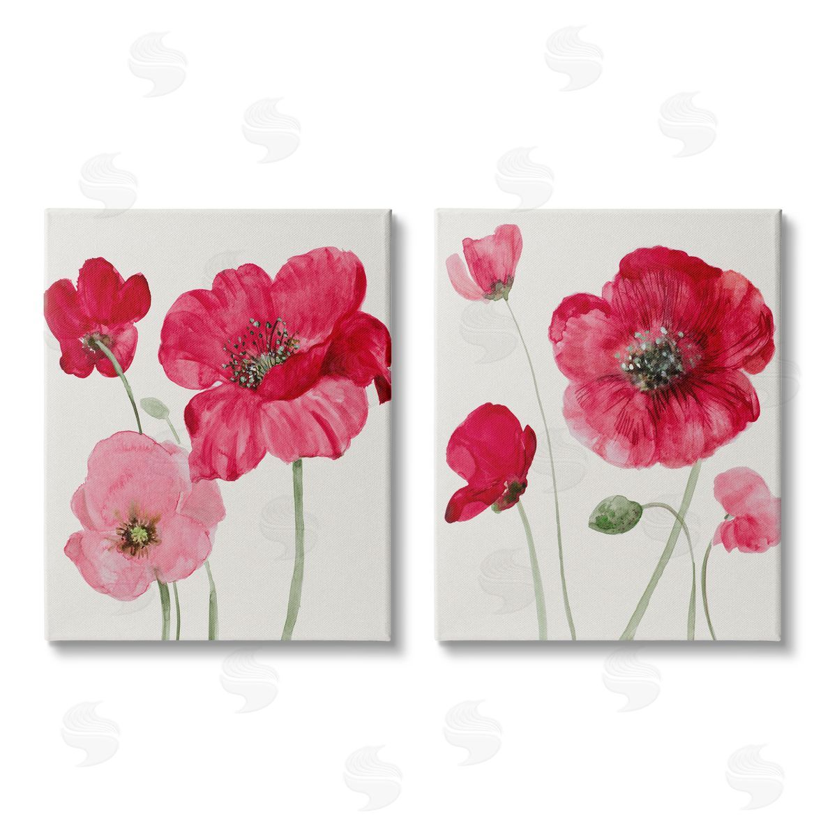Lanie Loreth Bold Red Poppies Romantic Blooms Canvas Wall Art Print