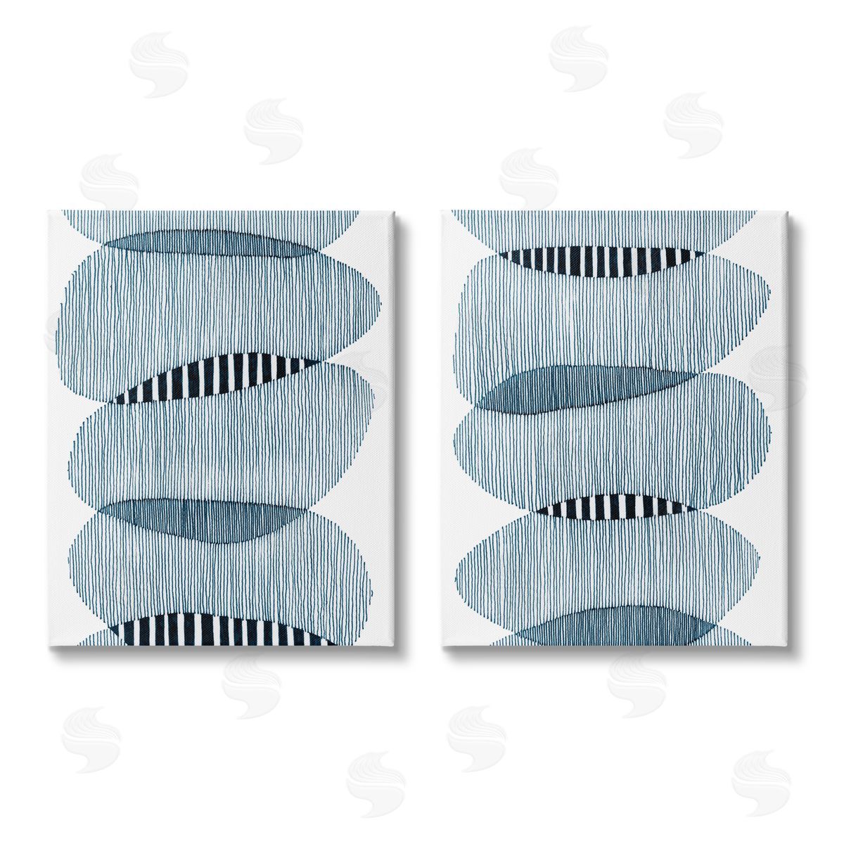 Nikki Galapon Overlapping Circles Abstraction Canvas Wall Art Print