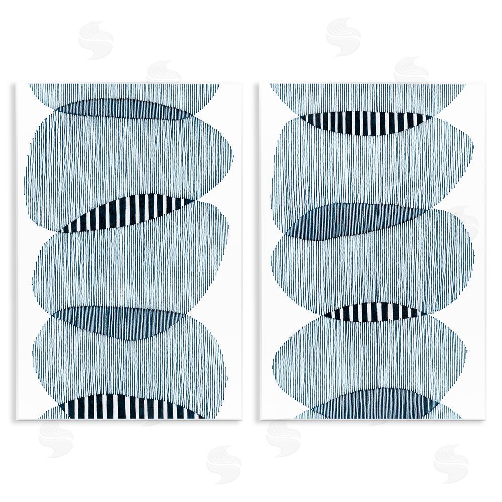 Nikki Galapon Overlapping Circles Abstraction Wooden Wall Plaque Art Print