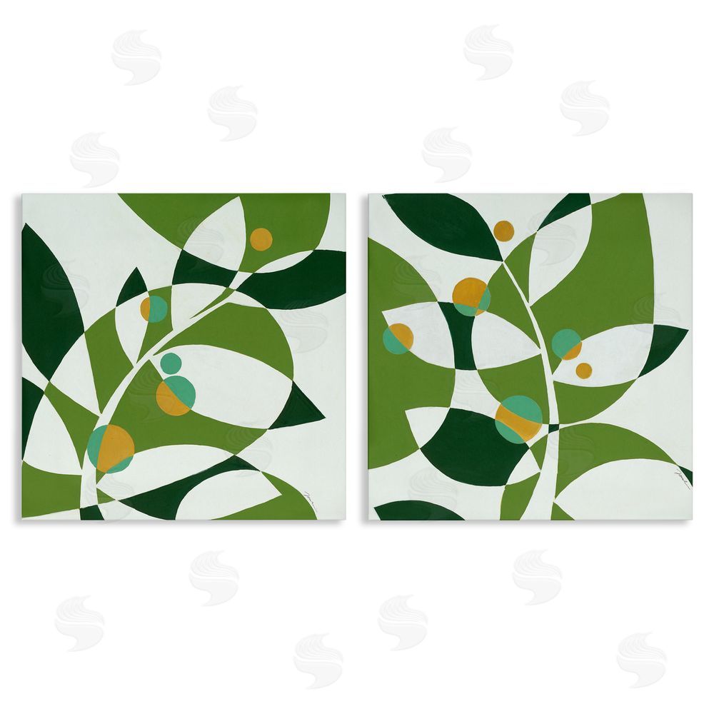 Liz Jardine Tropical Leaves Abstraction Canvas Wall Art Print