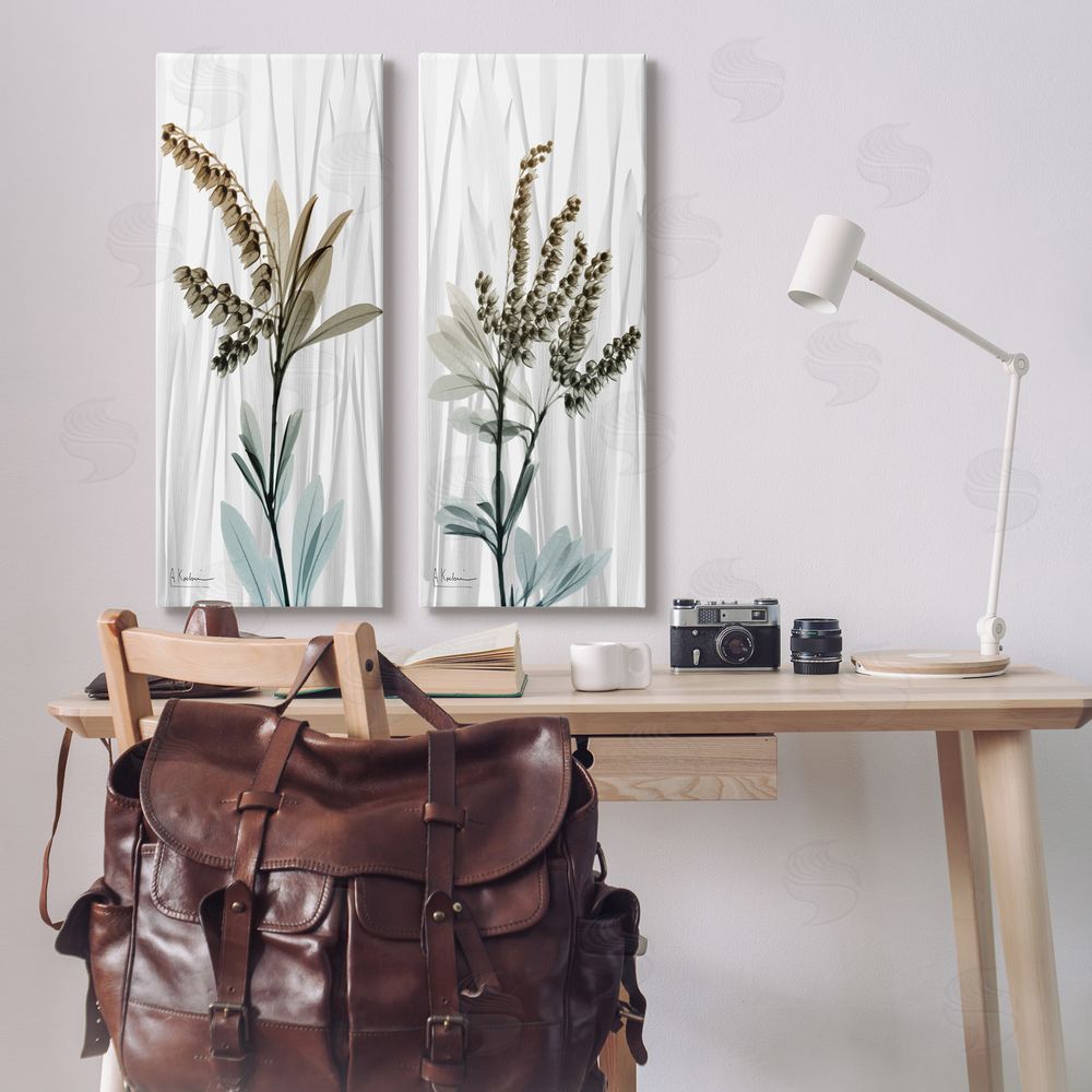 Albert Koetsier Modern Snowdrops Flowers Canvas Wall Art Print in Room