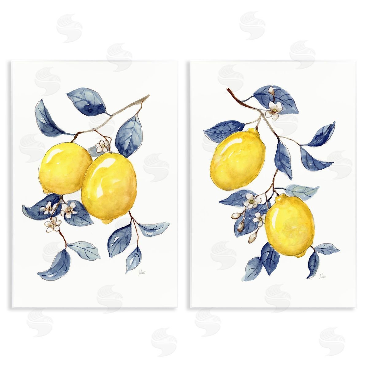Nan Budding Lemon Blossoms Wooden Wall Plaque Art Print