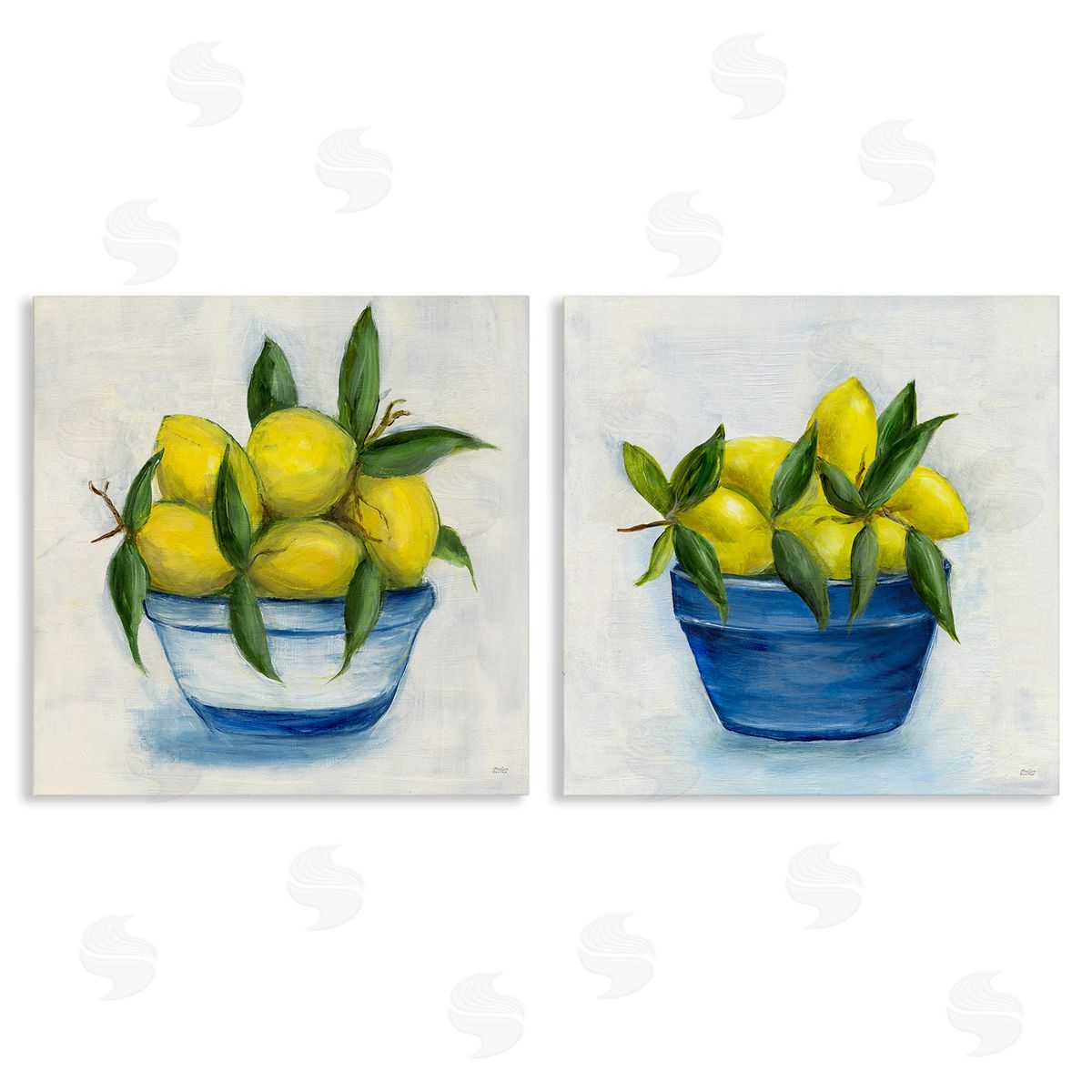 Marilyn Dunlap Traditional Lemon Bowls Canvas Wall Art Print