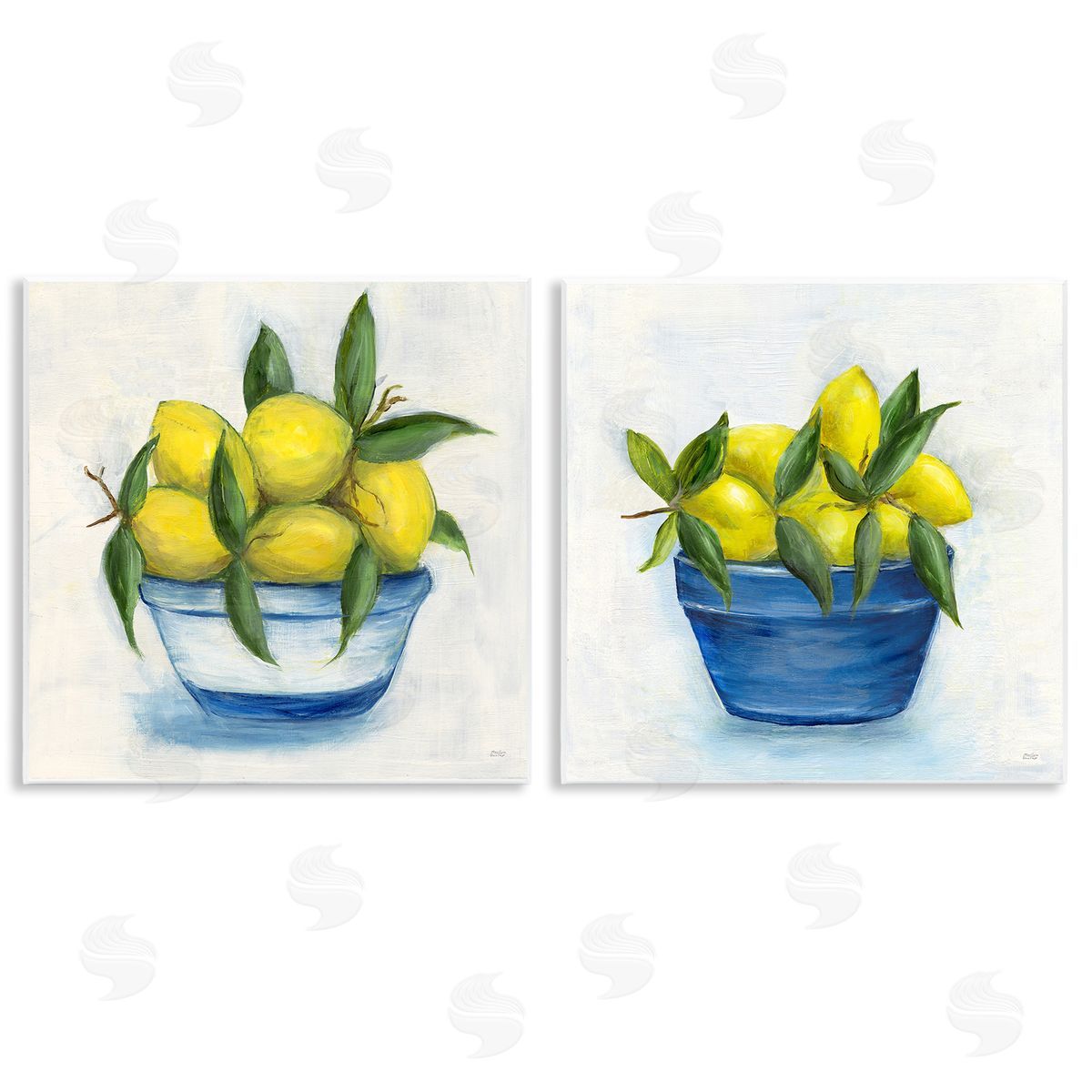 Marilyn Dunlap Traditional Lemon Bowls Wooden Wall Plaque Art Print