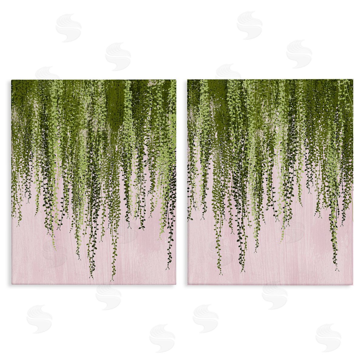 Grace Popp Natural Falling Ivy Canvas Wall Art Print