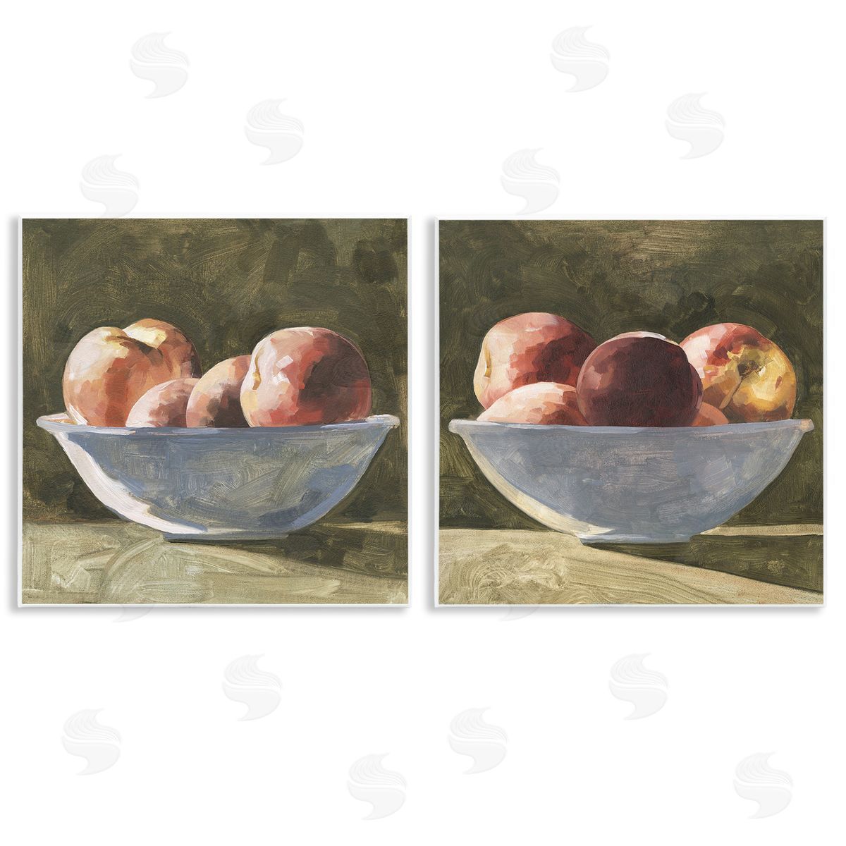 Emma Caroline Bowls of Apples Wooden Wall Plaque Art Print