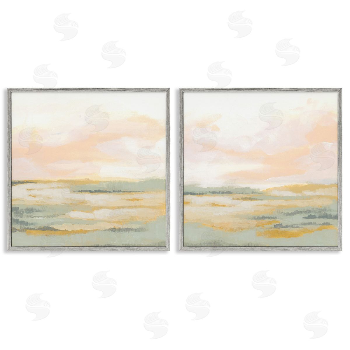 June Erica Vess Sunrise Sky Abstraction Gray Framed Giclee Wall Art Print