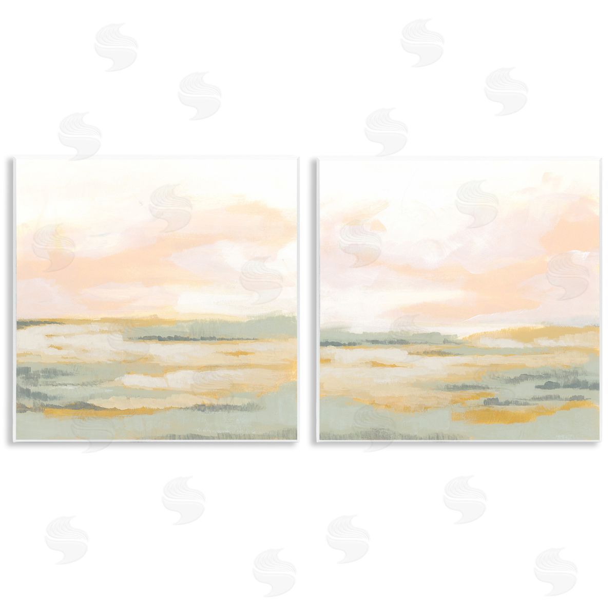 June Erica Vess Sunrise Sky Abstraction Wooden Wall Plaque Art Print