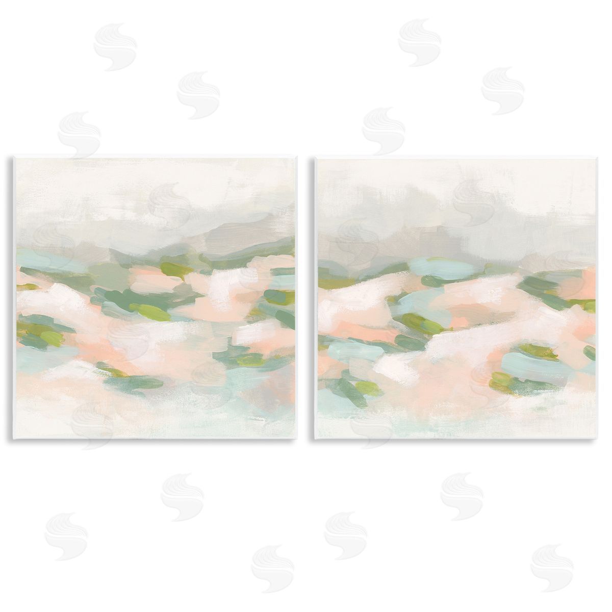 June Erica Vess Pastel Hills Abstraction Wooden Wall Plaque Art Print