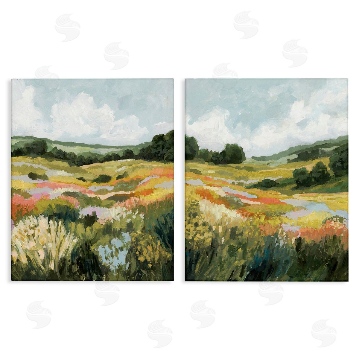 Victoria Barnes Vast Meadow Painting Canvas Wall Art Print