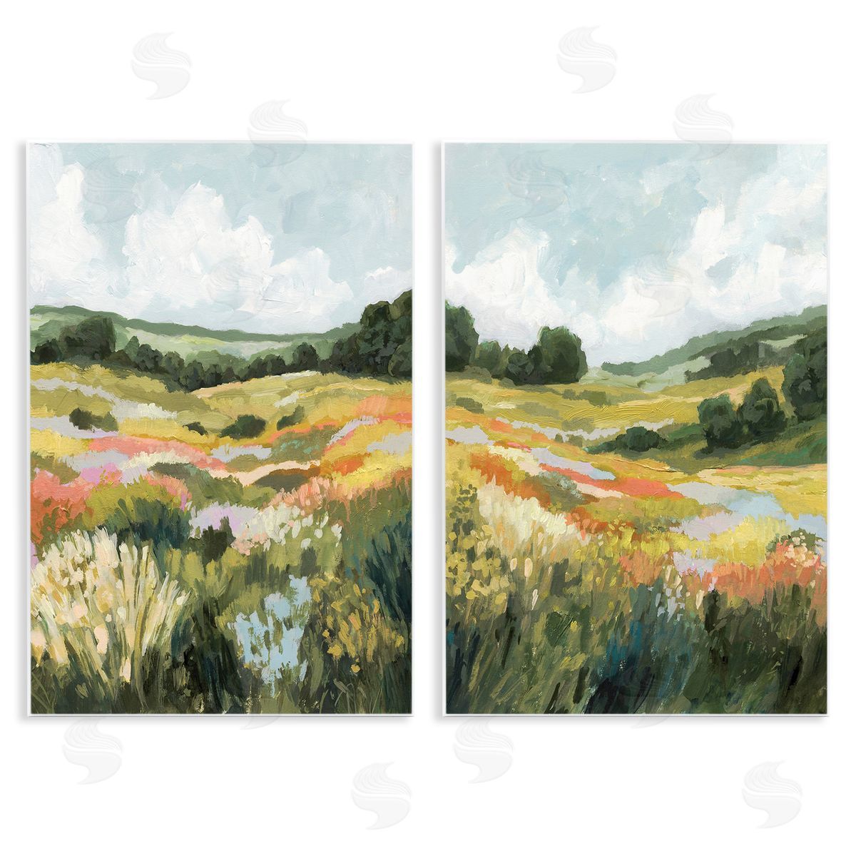 Victoria Barnes Vast Meadow Painting Wooden Wall Plaque Art Print
