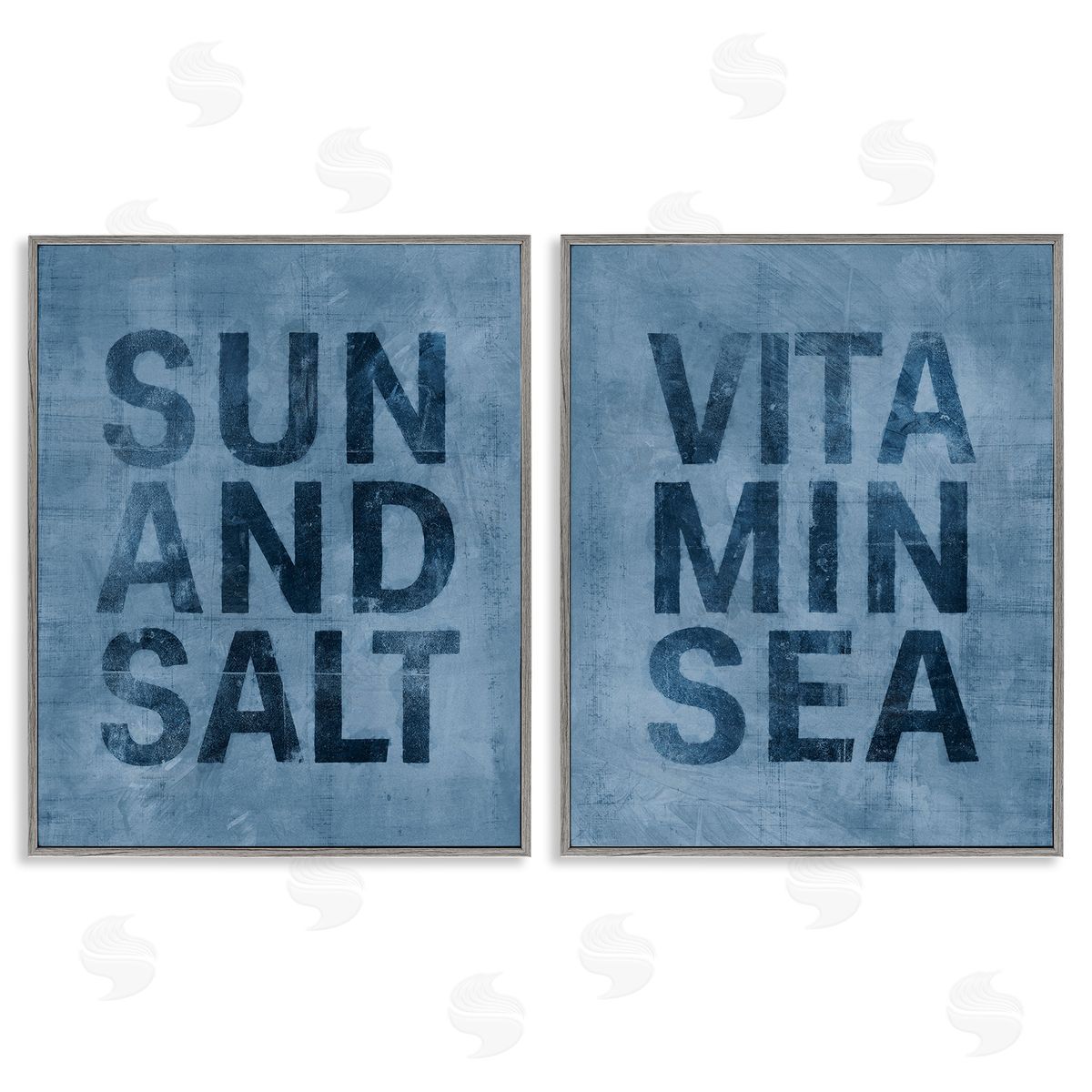 Victoria Barnes Summer Beachy Phrases Gray Framed Giclee Wall Art Print