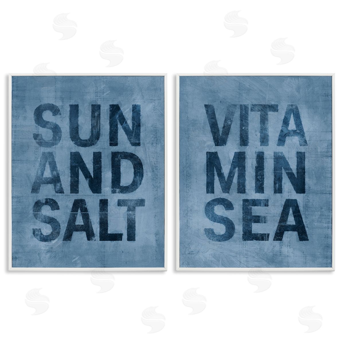 Victoria Barnes Summer Beachy Phrases White Framed Giclee Wall Art Print