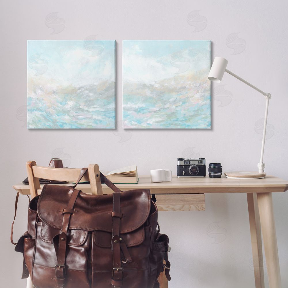 June Erica Vess Abstract Fog Landscape Canvas Wall Art Print in Room