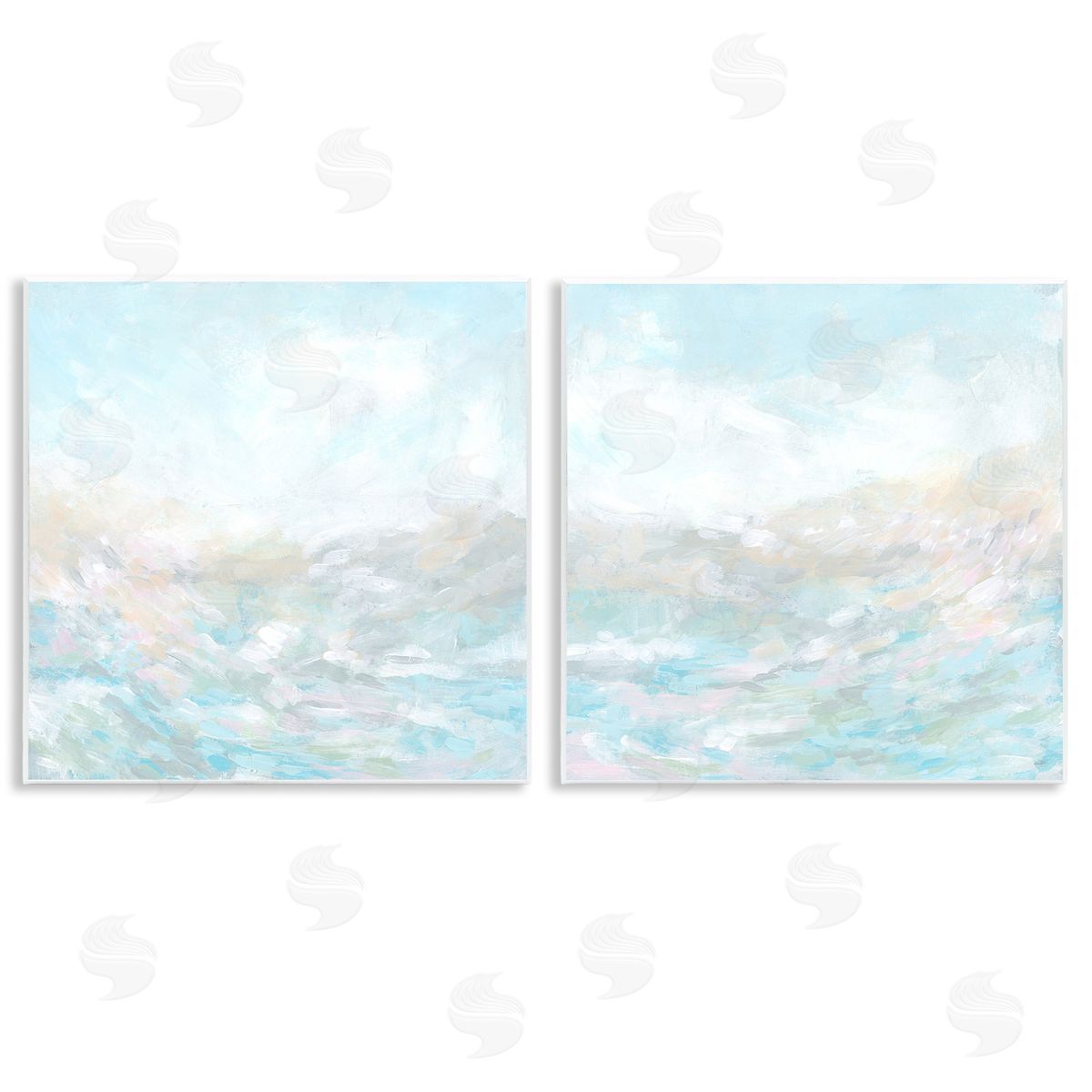June Erica Vess Abstract Fog Landscape Wooden Wall Plaque Art Print