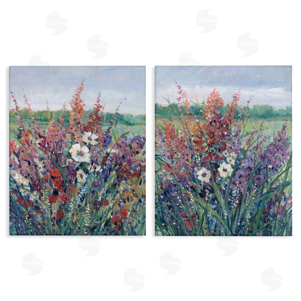 Tim O'Toole Blooming Meadow Plants Canvas Wall Art Print
