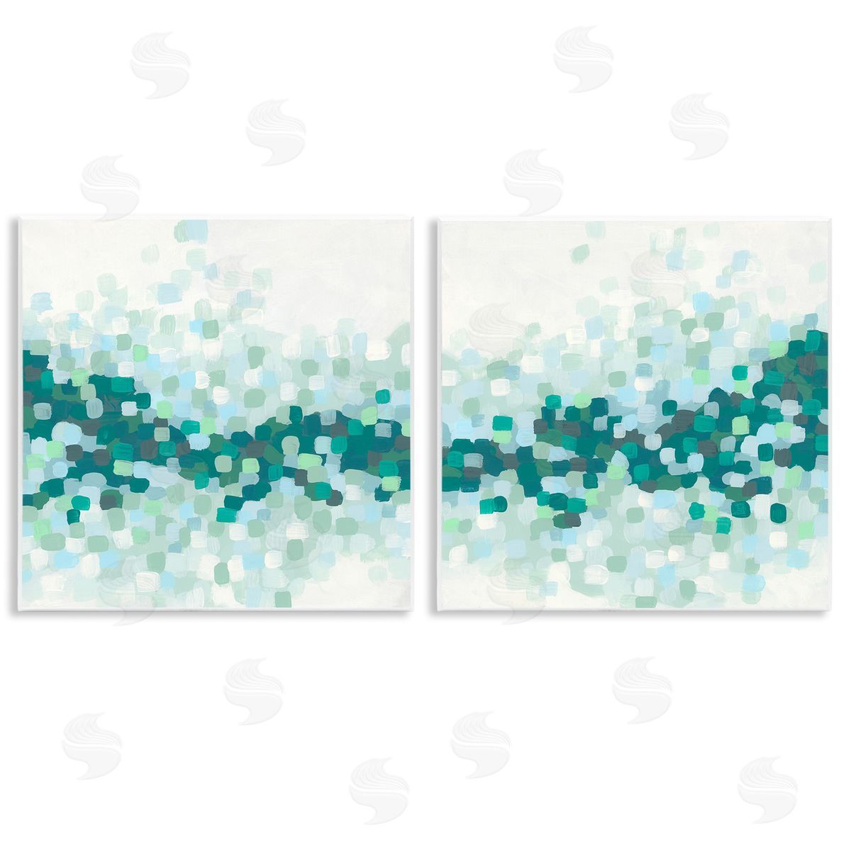 June Erica Vess Abstract Speckled Horizon Wooden Wall Plaque Art Print