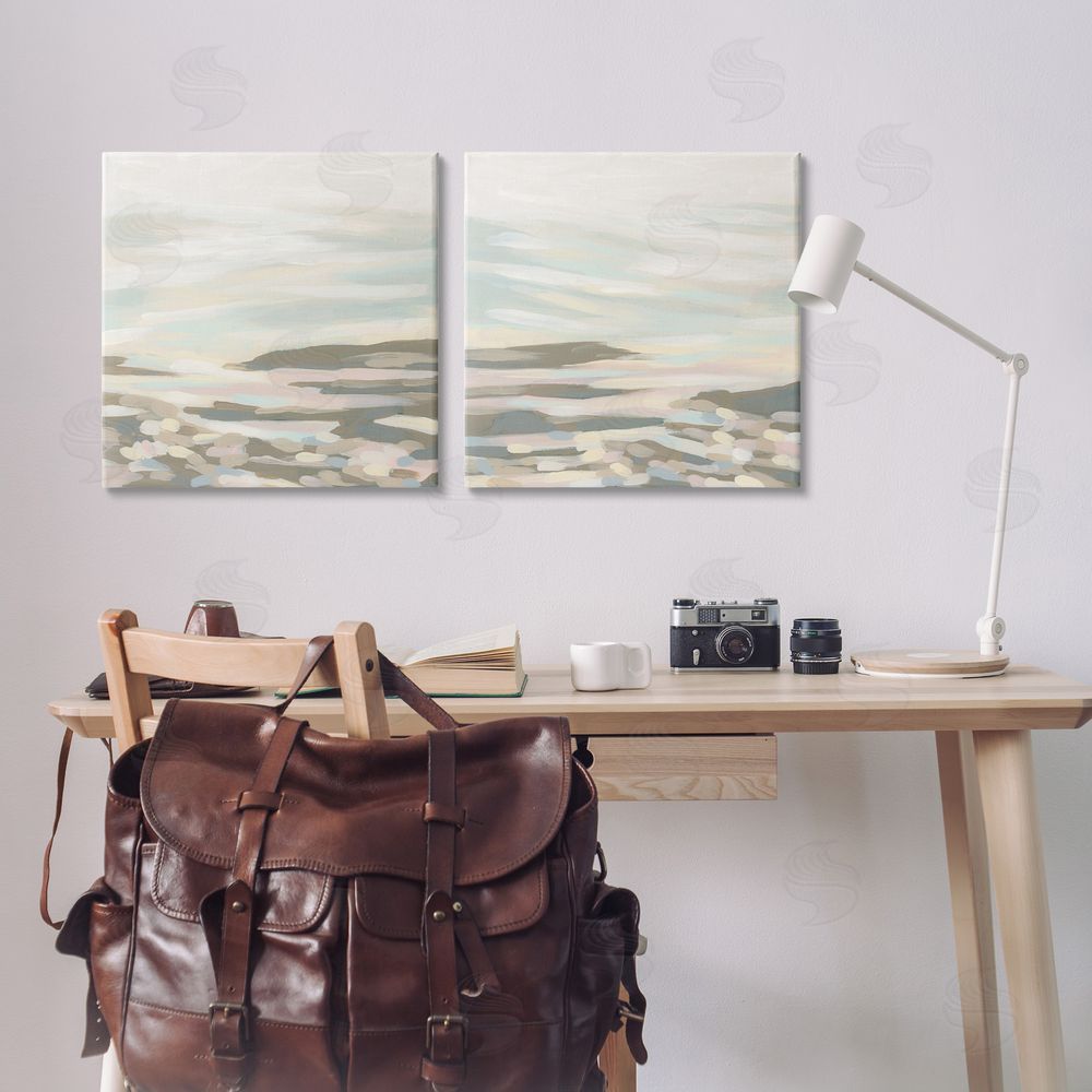 June Erica Vess Brushed Desert Landscape Canvas Wall Art Print in Room