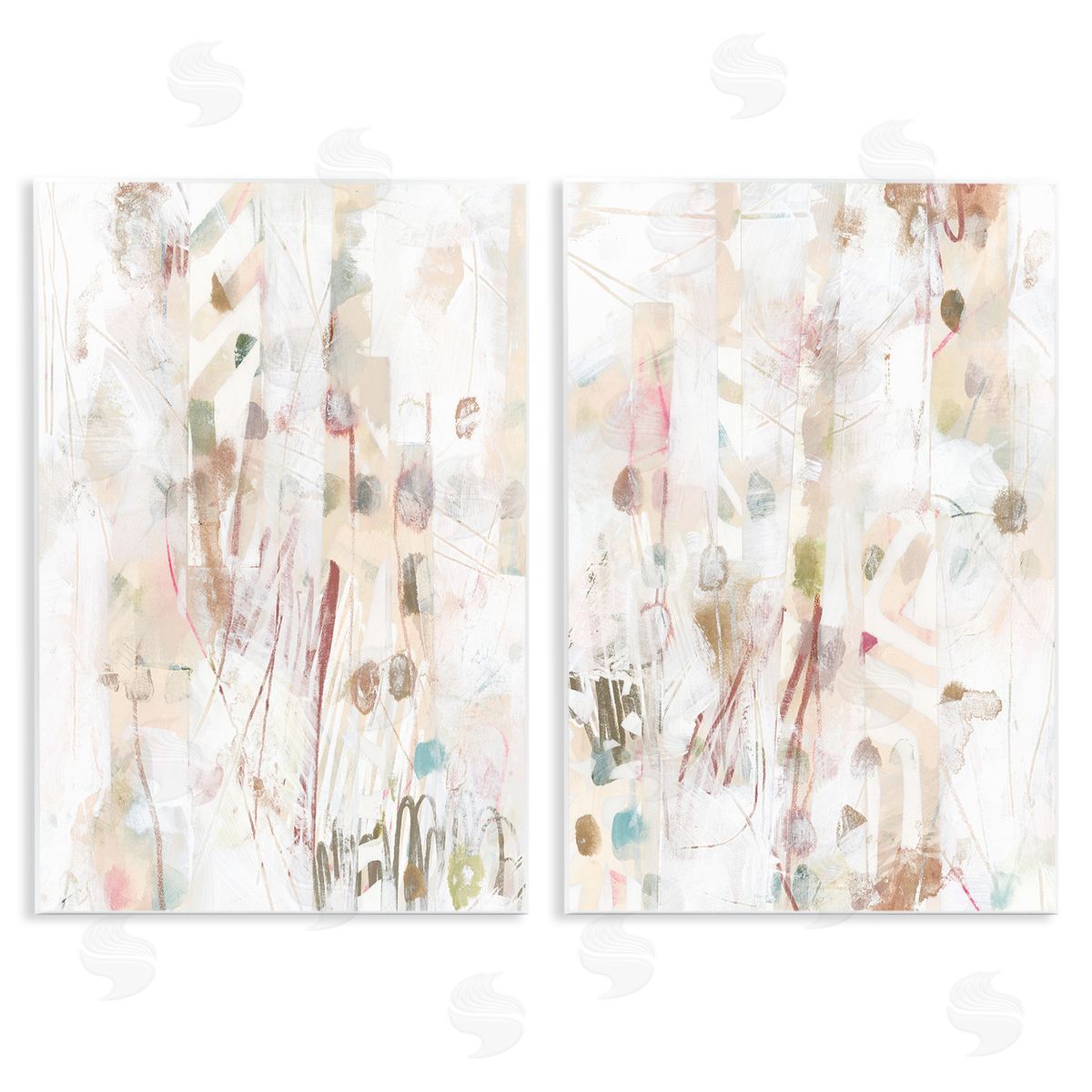 June Erica Vess Subtle Chaotic Patterns Wooden Wall Plaque Art Print