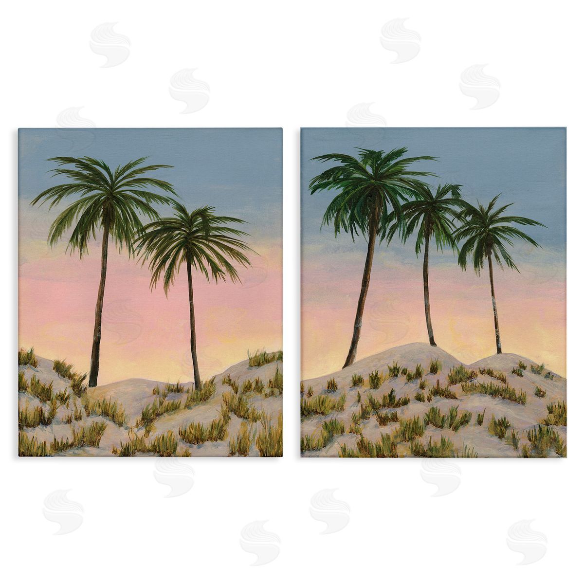 Michael Willett Sunrise Tropical Scene Canvas Wall Art Print