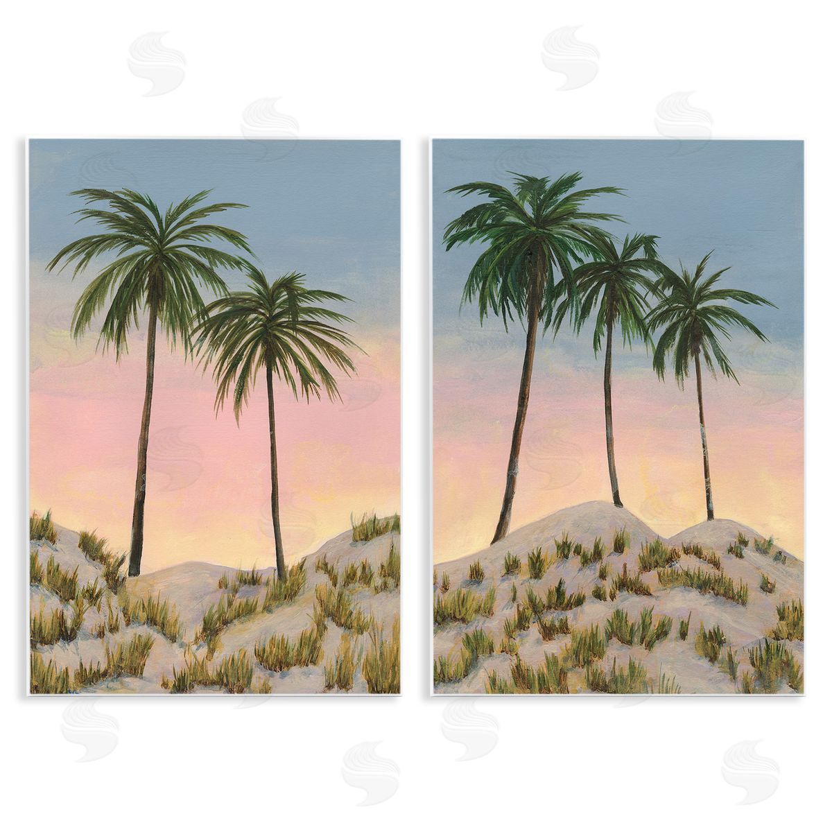 Michael Willett Sunrise Tropical Scene Wooden Wall Plaque Art Print