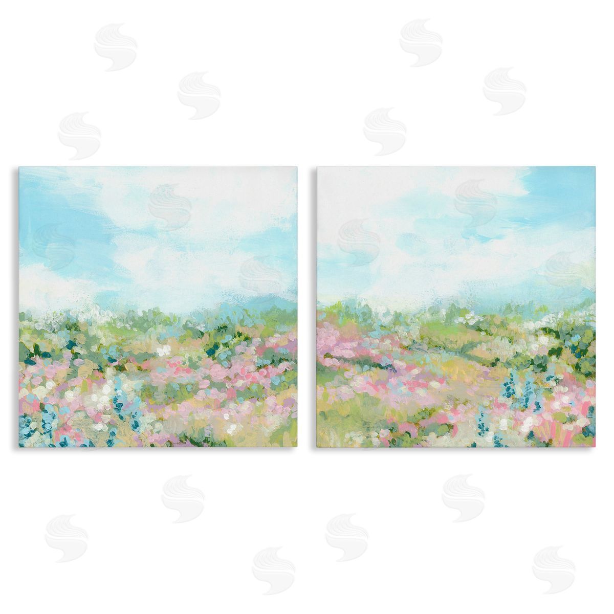 June Erica Vess Abstract Cottage Meadow Canvas Wall Art Print