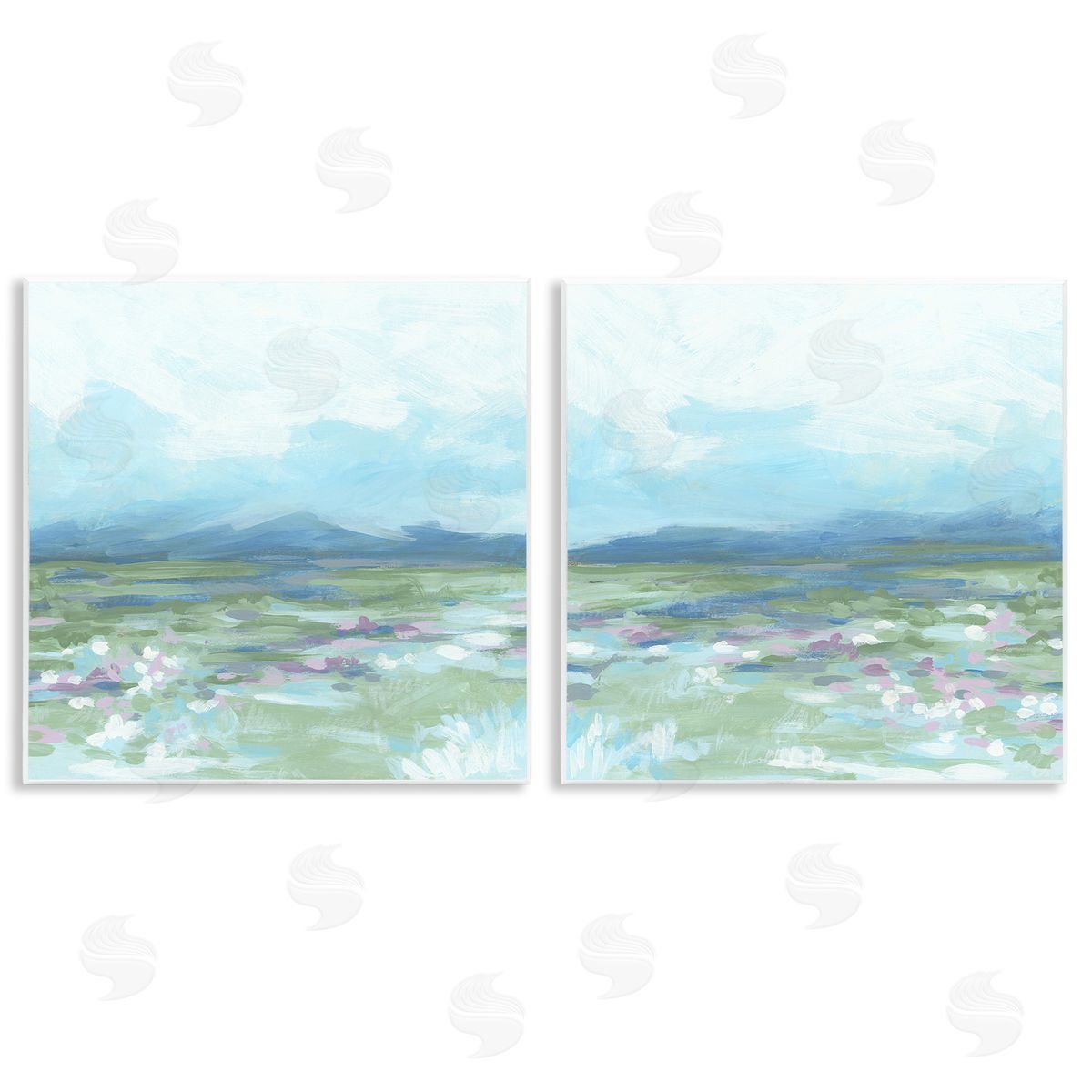 June Erica Vess Stormy Mountain Landscape Wooden Wall Plaque Art Print