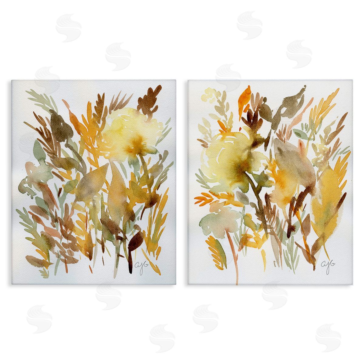 Alexandria Gilbert Kincaid Country Wheat Abstraction Canvas Wall Art Print