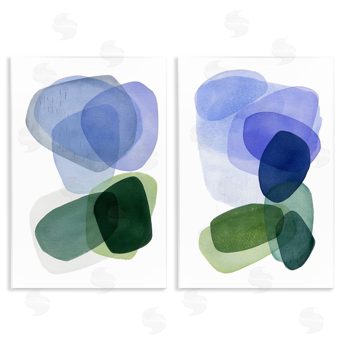 Simone Christen Minimal Oblong Shapes Wooden Wall Plaque Art Print