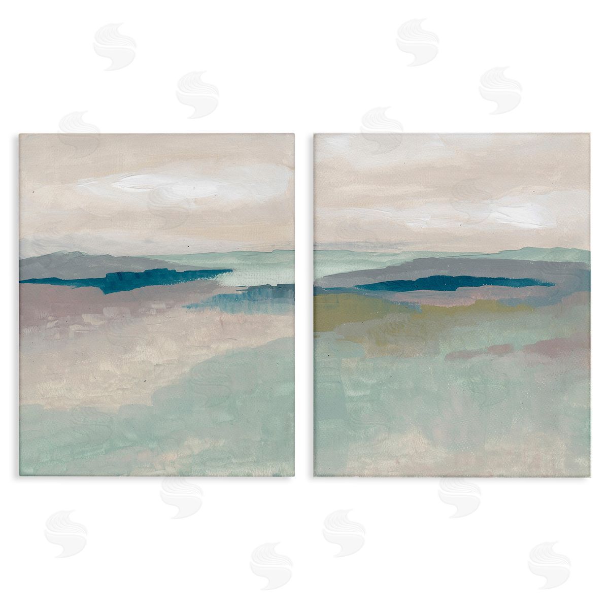 Nikita Jariwala Soft Abstract Terrain Canvas Wall Art Print