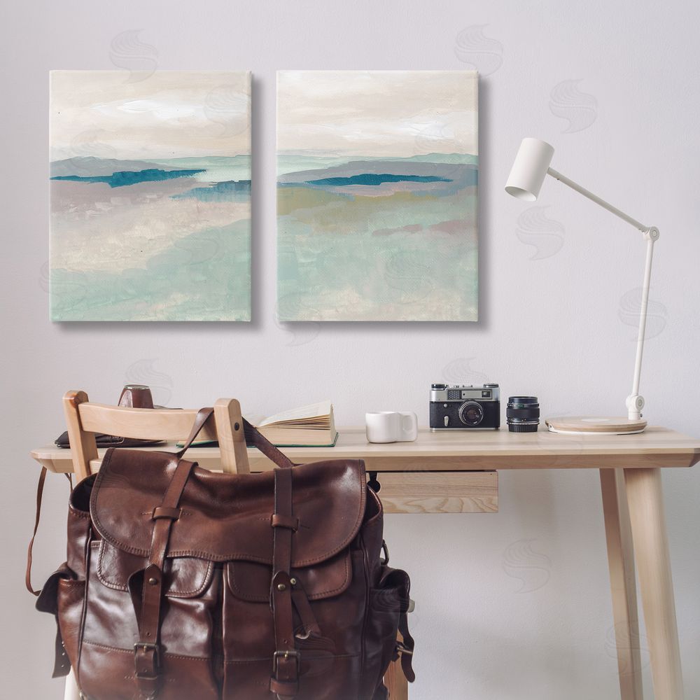 Nikita Jariwala Soft Abstract Terrain Canvas Wall Art Print in Room