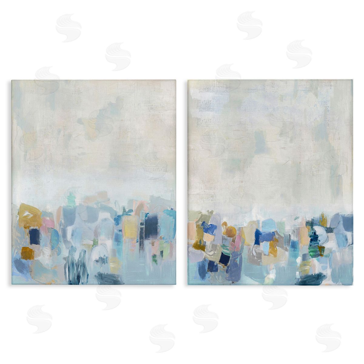 Rachel Springer Patterned Modern Horizon Canvas Wall Art Print