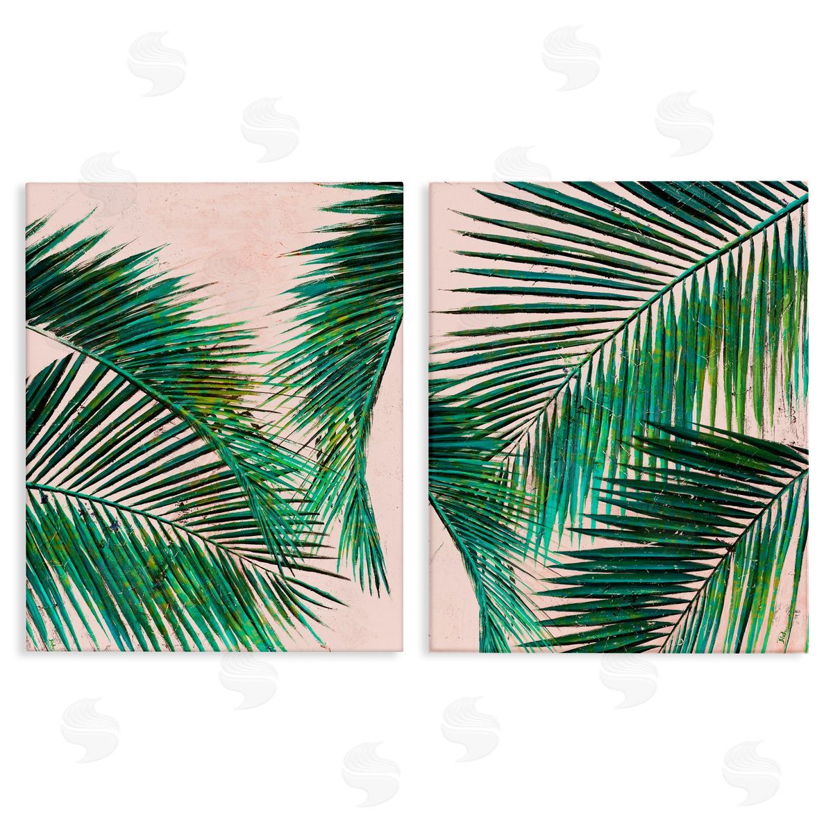 Patricia Pinto Tropical Palm Fronds Canvas Wall Art Print