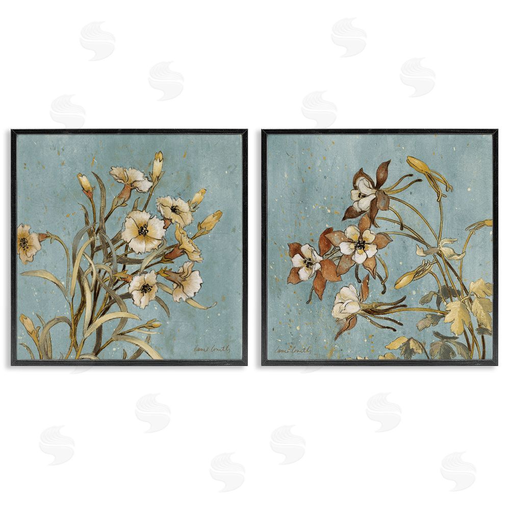 Lanie Loreth Traditional Flower Portrait Black Framed Giclee Wall Art Print