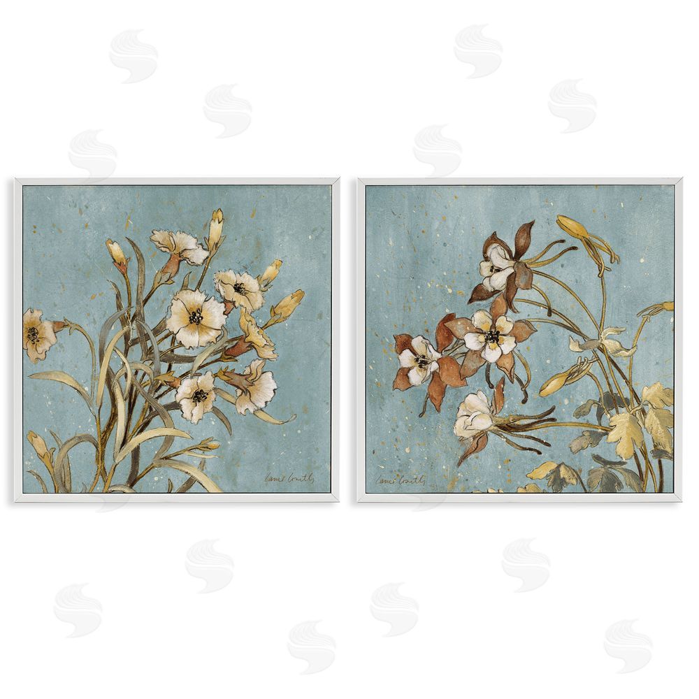Lanie Loreth Traditional Flower Portrait White Framed Giclee Wall Art Print