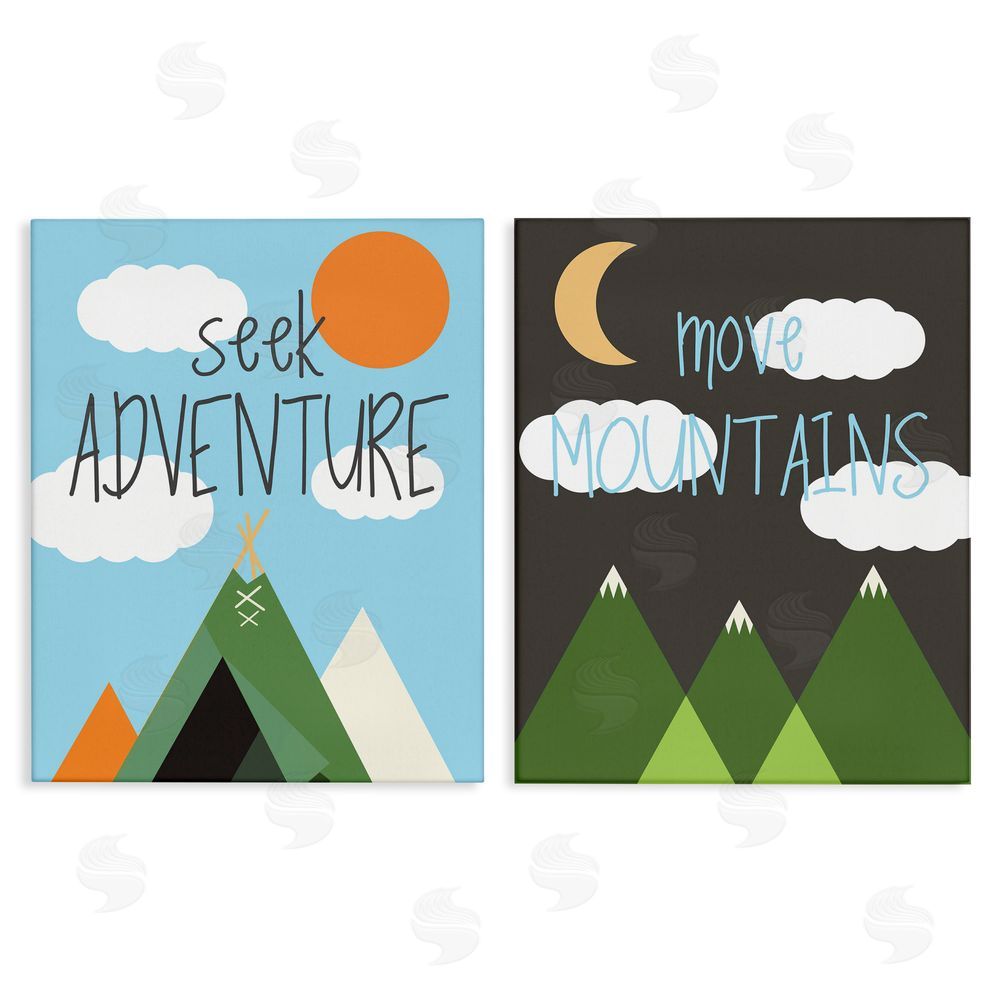 SD Graphics Studio Seek Adventure Move Mountains Canvas Wall Art Print