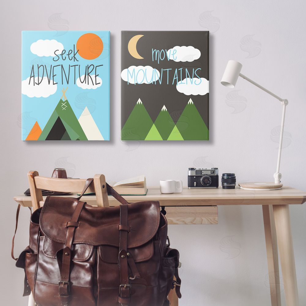 SD Graphics Studio Seek Adventure Move Mountains Canvas Wall Art Print in Room